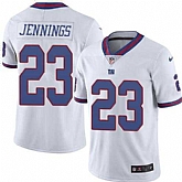 Nike Men & Women & Youth Giants 23 Rashad Jennings White Color Rush Limited Jersey,baseball caps,new era cap wholesale,wholesale hats